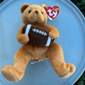 Ty Plush Bear with Brown Football